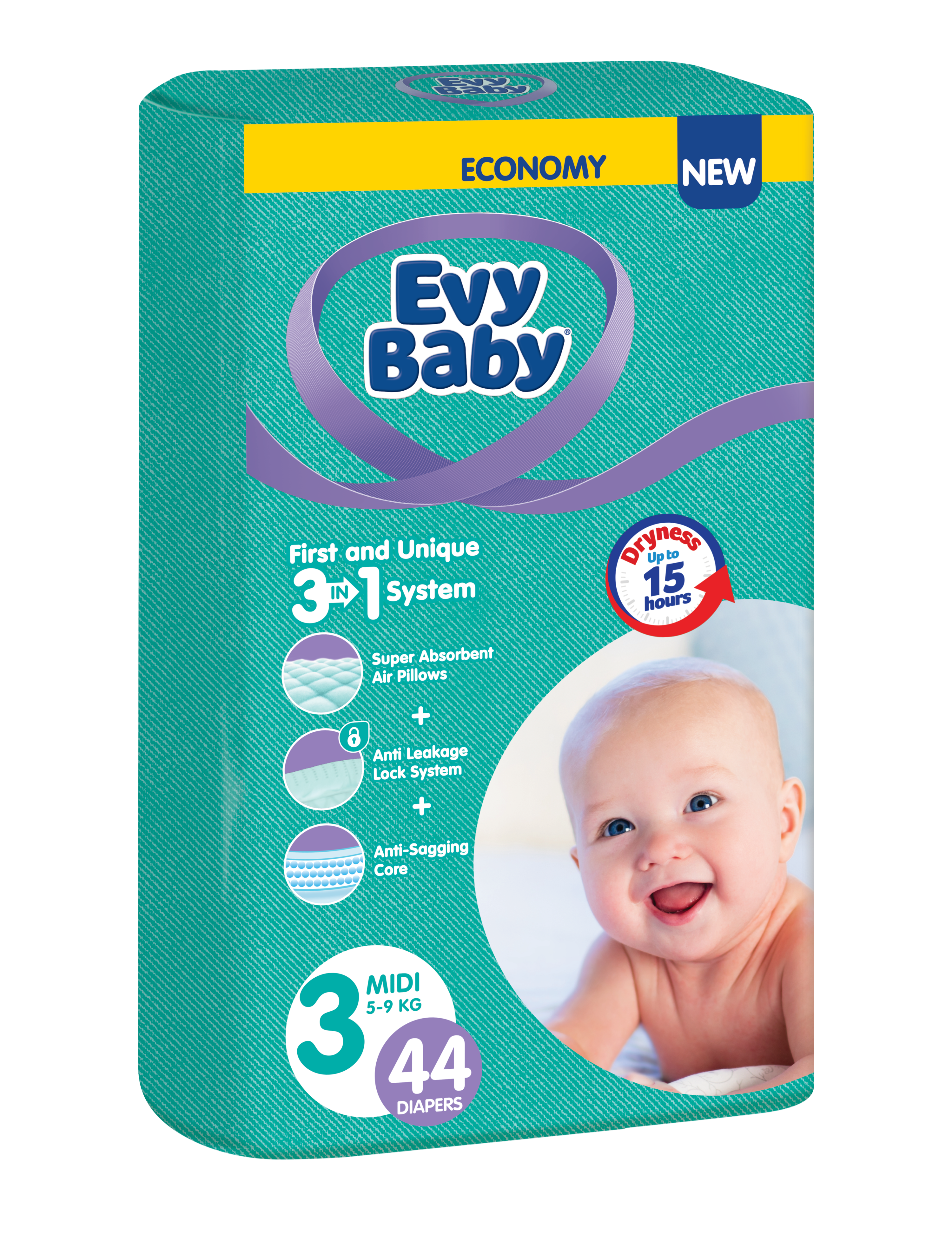 Evy Baby Twin midi 5-9kg 44/1